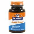 Elmers Elmer's, RUBBER CEMENT WITH BRUSH APPLICATOR, 4 OZ, DRIES CLEAR E904
